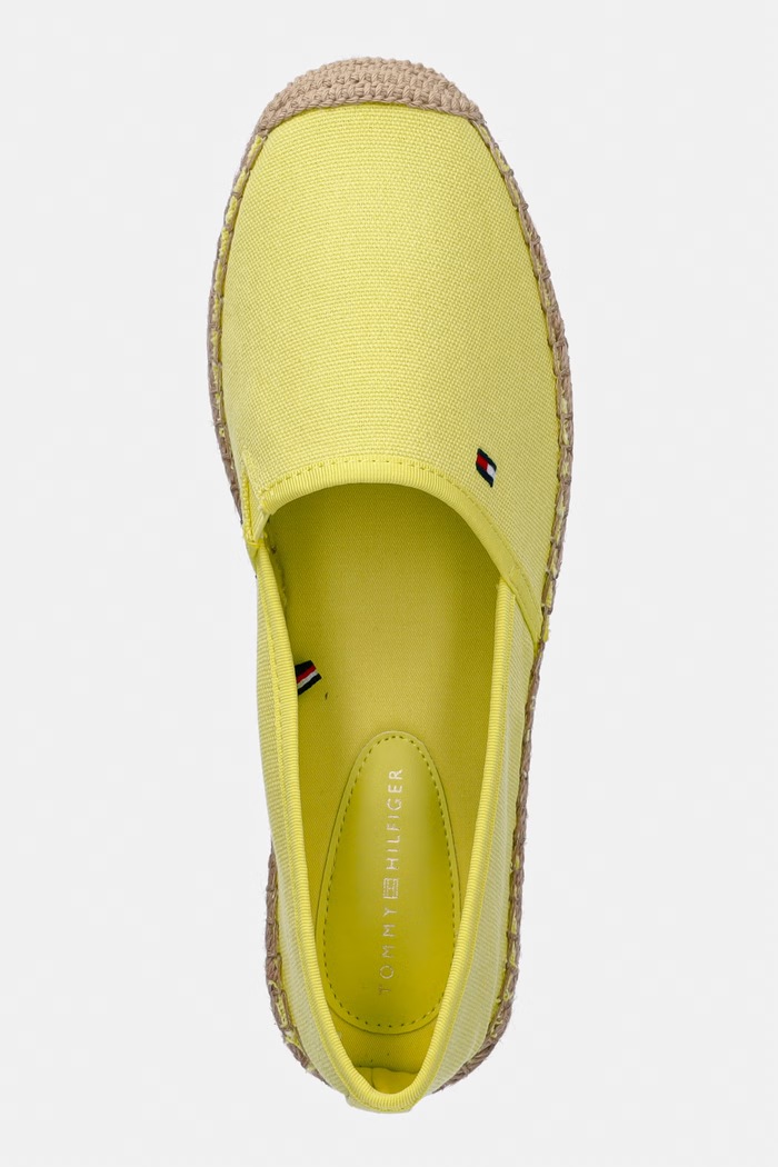 Tommy Hilfiger espadrile damă FLAG CANVAS ESPADRILLE galben FW0FW08541