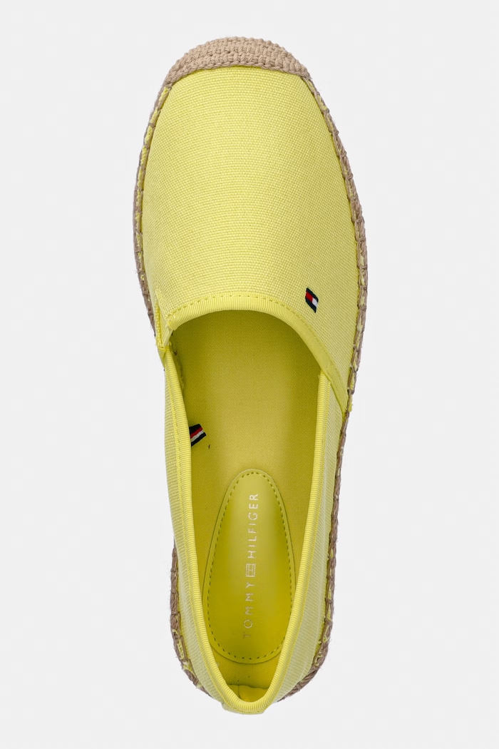 Tommy Hilfiger espadrile damă FLAG CANVAS ESPADRILLE galben FW0FW08541