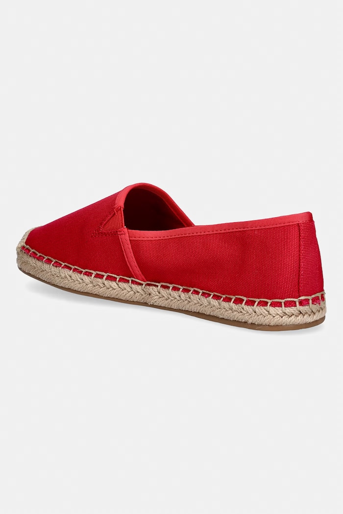 Obutev Tommy Hilfiger espadrile ženske FLAG CANVAS ESPADRILLE FW0FW08541 rdeča