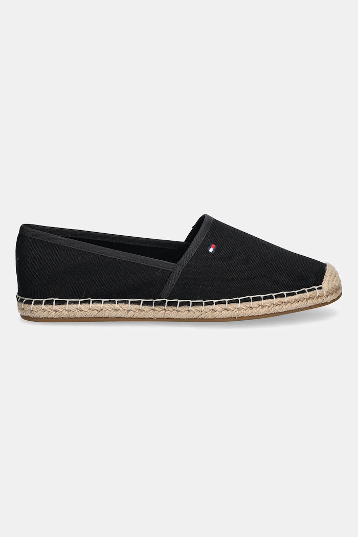 Tommy Hilfiger espadrily dámské FLAG CANVAS ESPADRILLE FW0FW08541 černá SS26