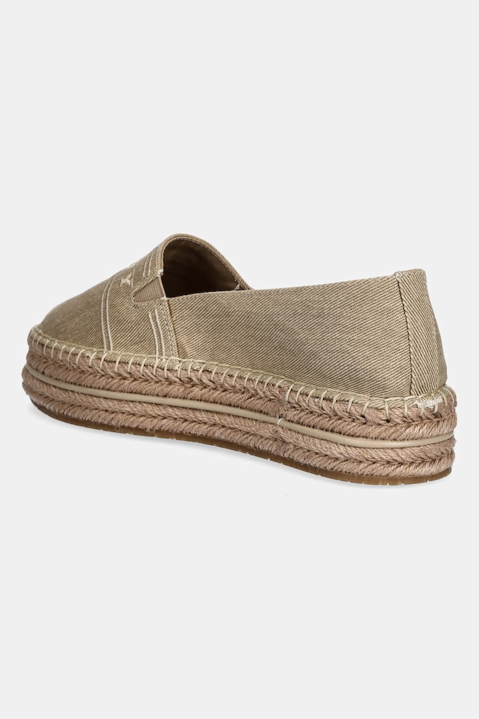 Παπούτσια Εσπαντρίγιες Tommy Hilfiger DENIM PLATFORM ESPADRILLE FW0FW08543 μπεζ