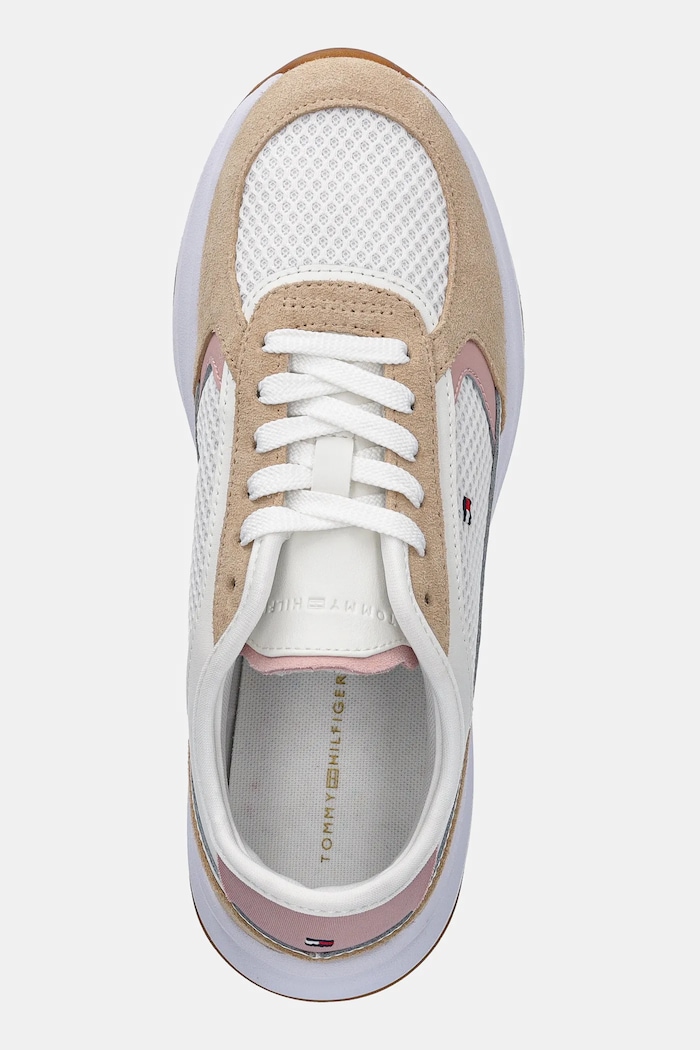 Sneakers boty Tommy Hilfiger SPORTY RUNNER béžová FW0FW08644