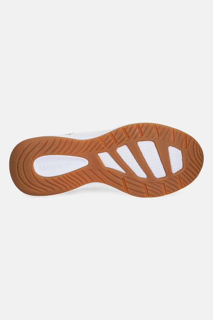 Sneakers boty Tommy Hilfiger SPORTY RUNNER FW0FW08644 béžová