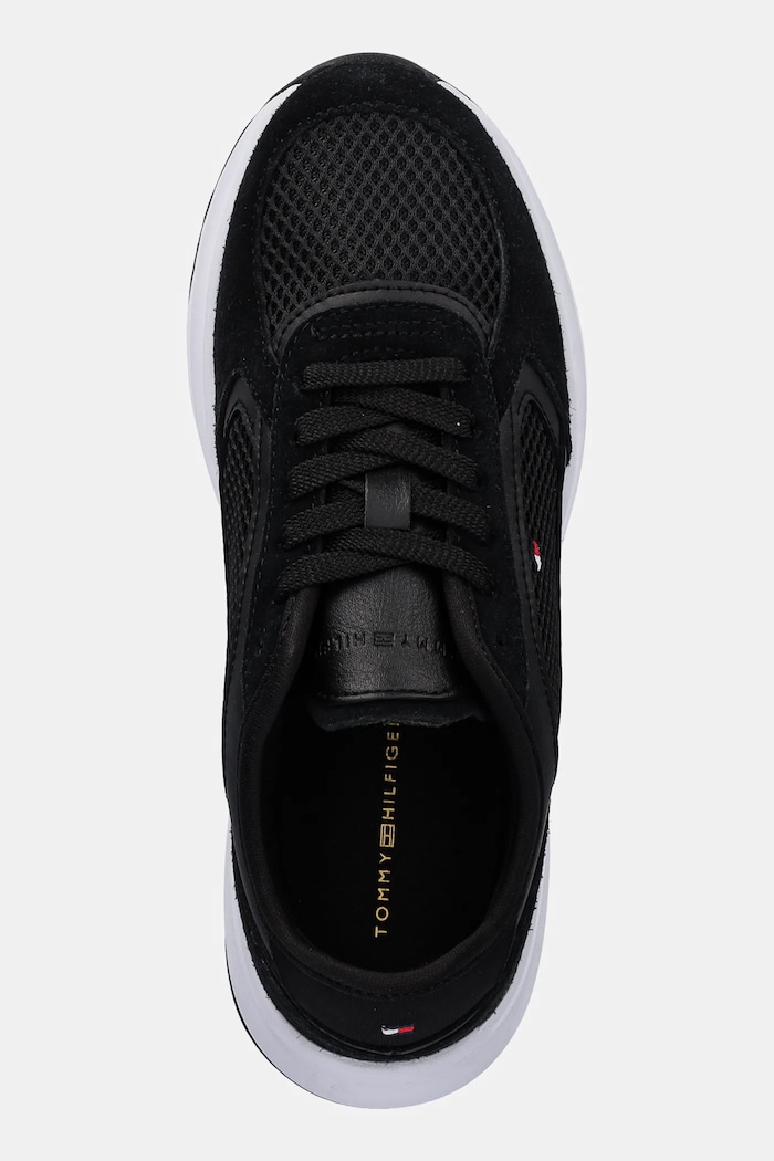 Sneakers boty Tommy Hilfiger SPORTY RUNNER černá FW0FW08644