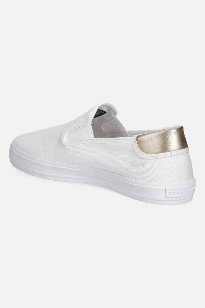 Παπούτσια Πάνινα παπούτσια Tommy Hilfiger VULC CANVAS SLIP-ON SNEAKER FW0FW08645 λευκό