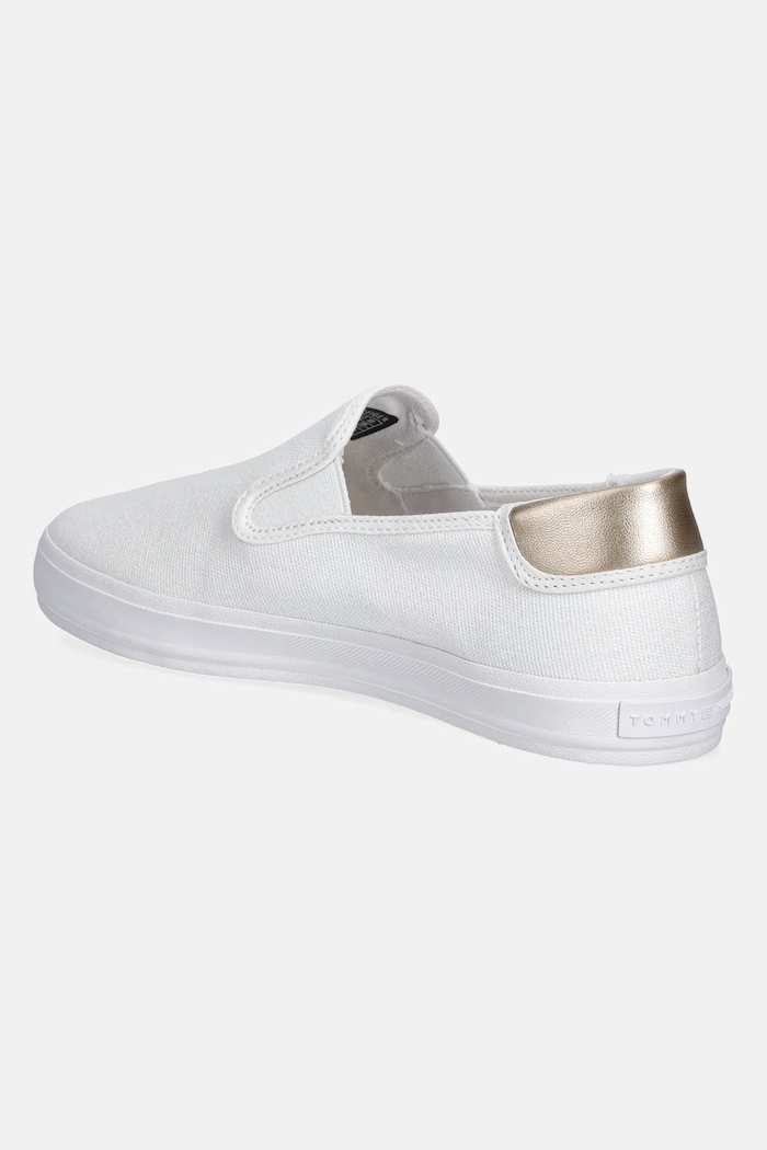 Παπούτσια Πάνινα παπούτσια Tommy Hilfiger VULC CANVAS SLIP-ON SNEAKER FW0FW08645 λευκό