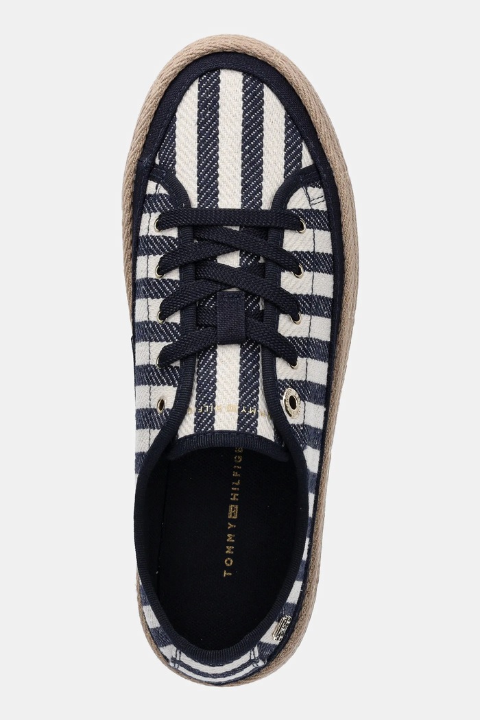 Tenisky Tommy Hilfiger VULC ROPE SNEAKER ITHACA tmavomodrá FW0FW08646