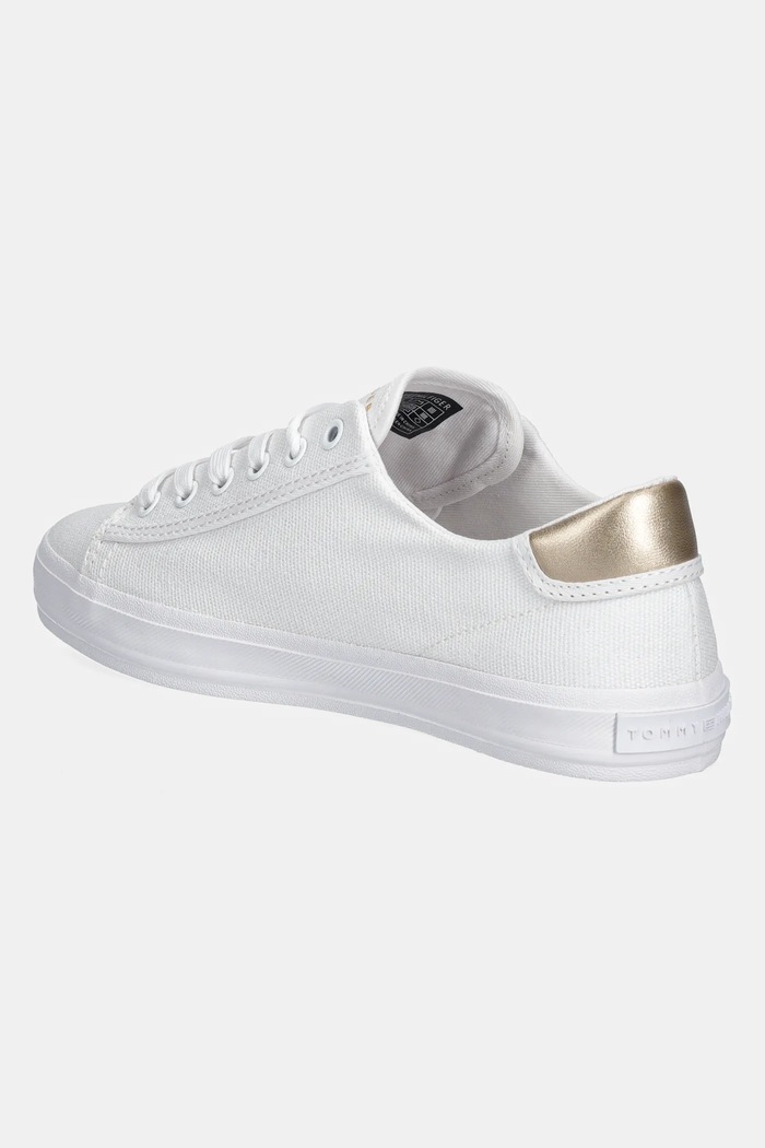 Scarpe Tommy Hilfiger scarpe da ginnastica VULC CANVAS LACE UP SNEAKER FW0FW08647 bianco