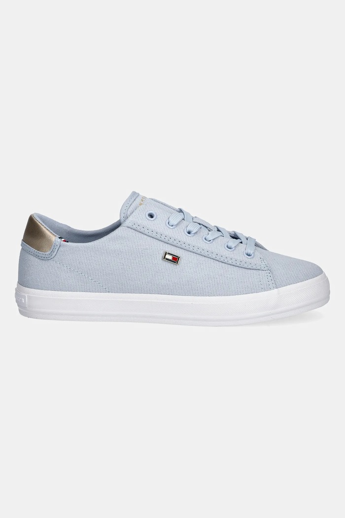 Tommy Hilfiger tenisówki VULC CANVAS LACE UP SNEAKER FW0FW08647 niebieski SS25