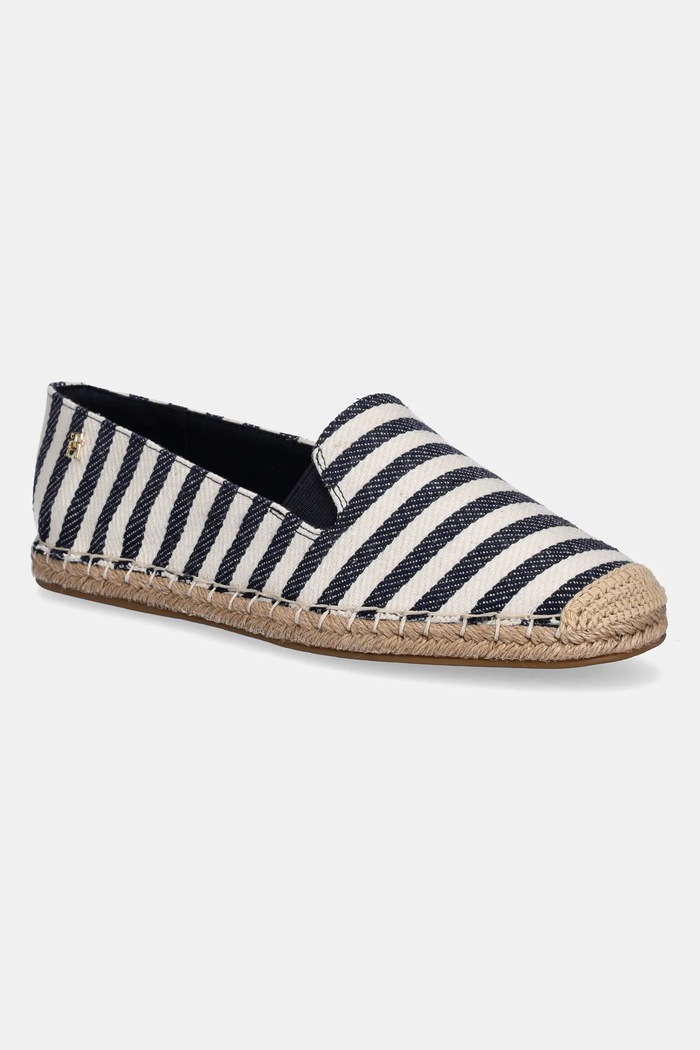 Tommy Hilfiger espadrilles NAUTICAL STRIPE ESPADRILLE textil sötétkék FW0FW08653