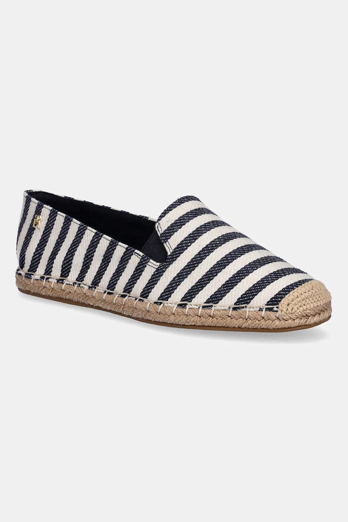 Tommy Hilfiger espadrilles NAUTICAL STRIPE ESPADRILLE textil sötétkék FW0FW08653