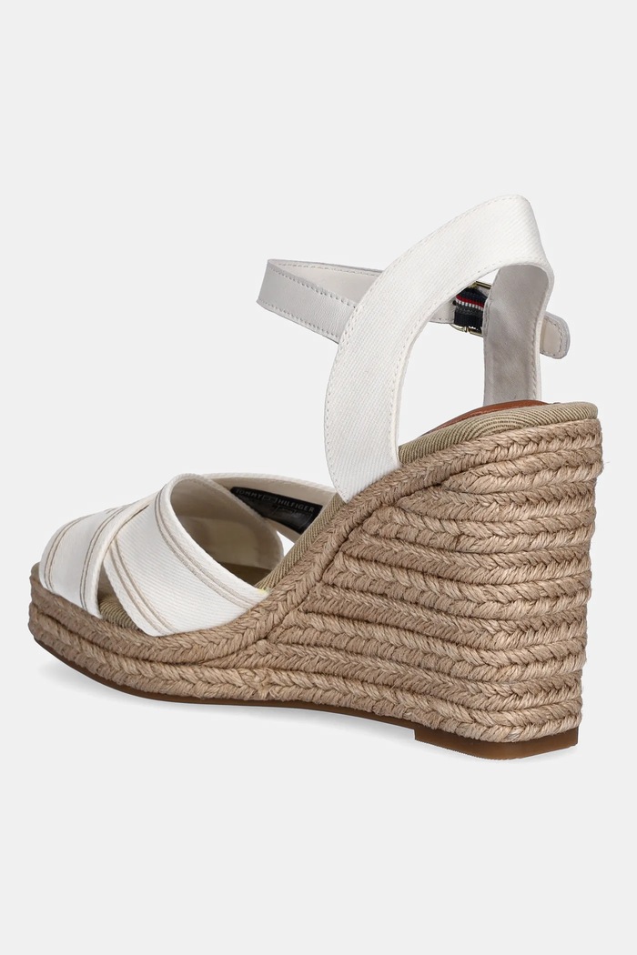 Obutev Sandali Tommy Hilfiger TOMMY HILFIGER ESPAD HIGH WEDGE FW0FW08668 bež