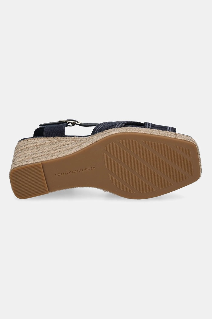 Sandále Tommy Hilfiger TOMMY HILFIGER ESPAD HIGH WEDGE FW0FW08668 tmavomodrá