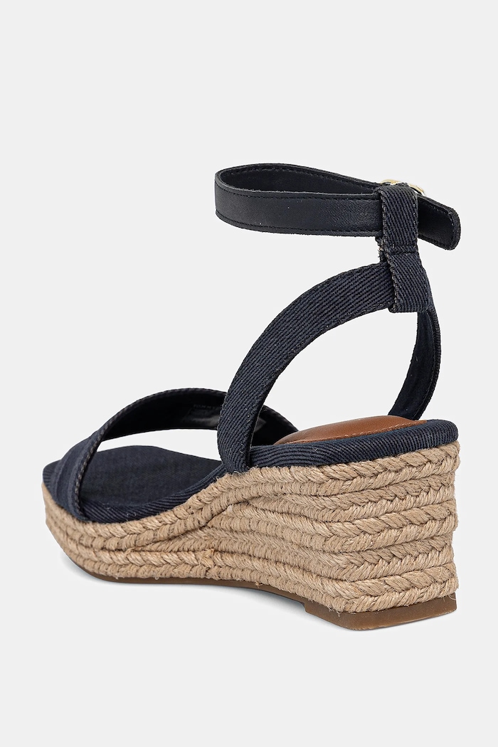 Obuv Sandále Tommy Hilfiger TOMMY HILFIGER ESPAD MID WEDGE FW0FW08805 tmavomodrá