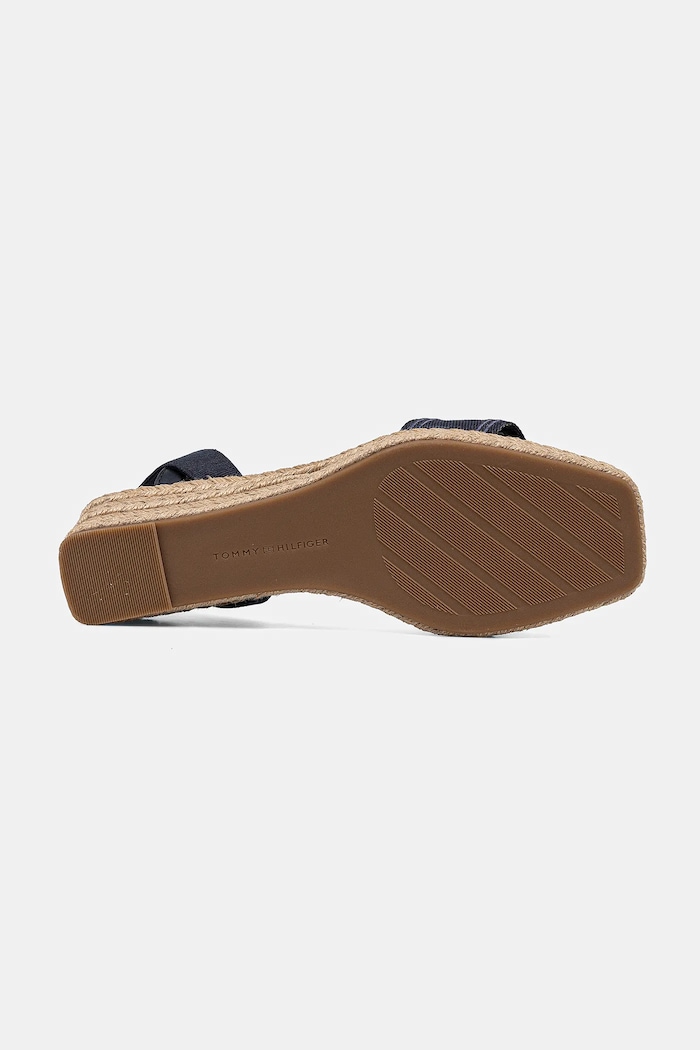 Sandále Tommy Hilfiger TOMMY HILFIGER ESPAD MID WEDGE FW0FW08805 tmavomodrá