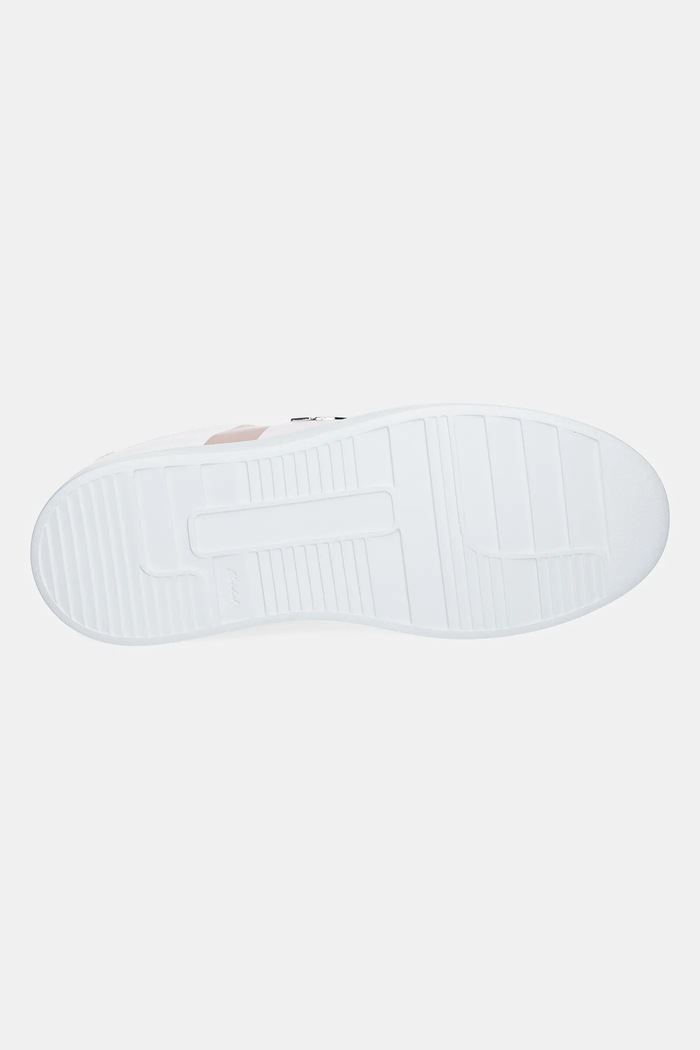 Philipp Plein sneakersy skórzane Lo-Top Hexagon USC0704.PLE005N.0103 biały