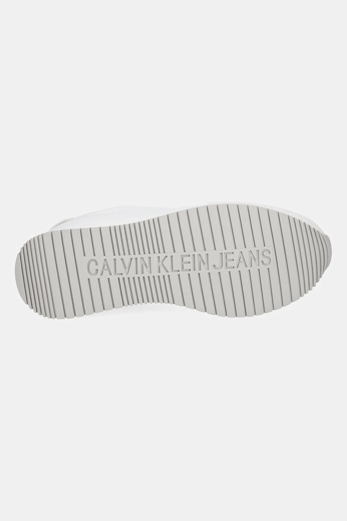 Sneakers boty Calvin Klein Jeans RETRO RUNNER LOW LACEUP CANVAS YW0YW01888 bílá