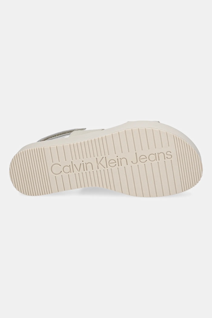 Calvin Klein Jeans sandały FLATFORM SANDAL SLING IN YW0YW01788 beżowy