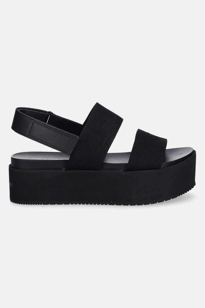 Calvin Klein Jeans szandál FLATFORM SANDAL SLING IN YW0YW01788 fekete SS25