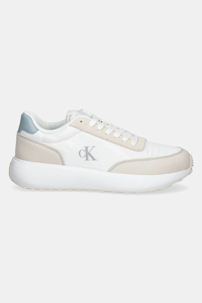 Tenisky Calvin Klein Jeans ATHLEISURE RUNNER LACEUP MIX WN YW0YW01774 biela SS25