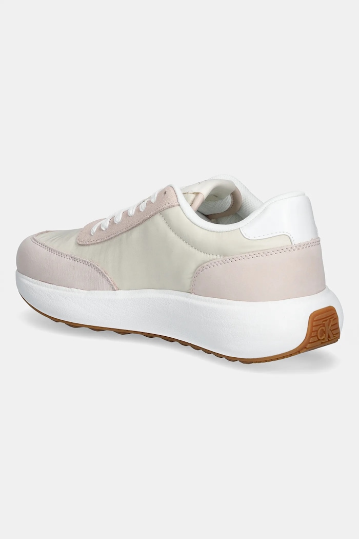 Παπούτσια Sneakers Calvin Klein Jeans ATHLEISURE RUNNER LACEUP MIX WN YW0YW01774 μπεζ