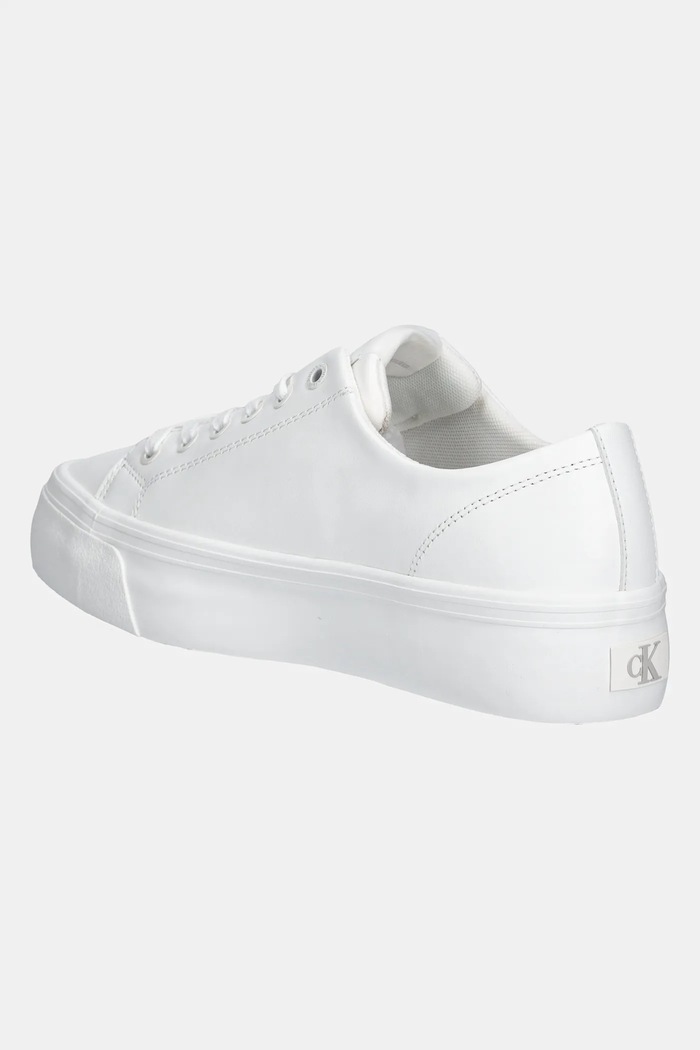 Încălțăminte Calvin Klein Jeans Sneakers VULC FLATFORM LOW MG LTH YW0YW01771 alb