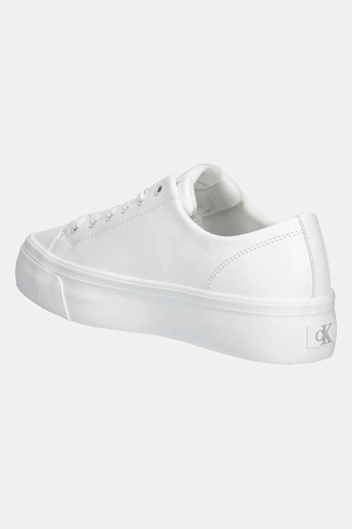 Încălțăminte Calvin Klein Jeans Sneakers VULC FLATFORM LOW MG LTH YW0YW01771 alb