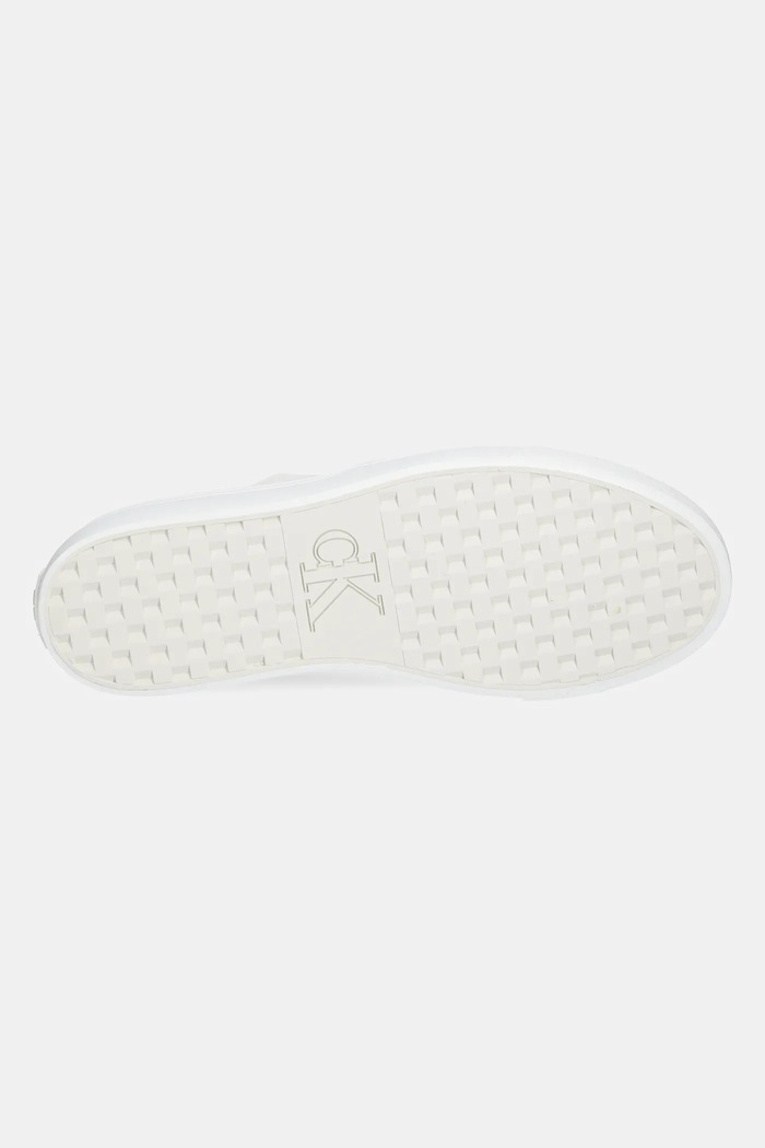 Πάνινα παπούτσια Calvin Klein Jeans VULC FLATFORM LOW CV MIX MG YW0YW01770 λευκό