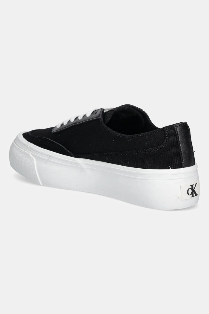 Παπούτσια Πάνινα παπούτσια Calvin Klein Jeans VULC FLATFORM LOW CV MIX MG YW0YW01770 μαύρο
