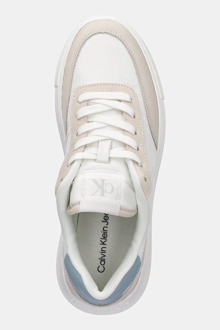 Маратонки Calvin Klein Jeans CHUNKY CUPSOLE LOW MIX IN бял YW0YW01768