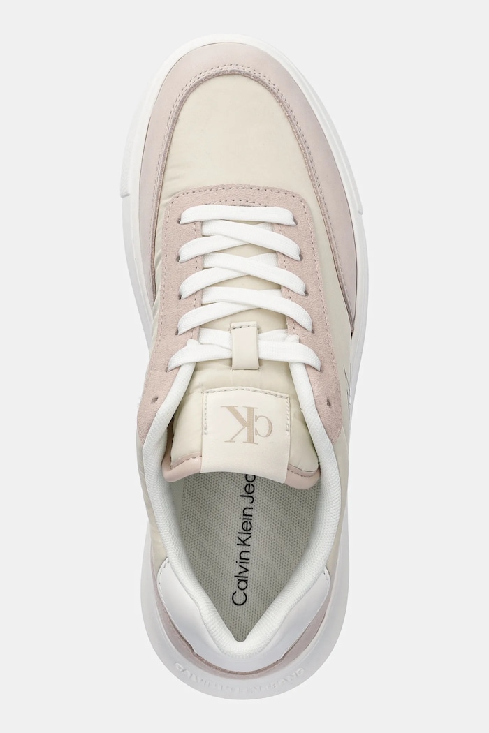 Маратонки Calvin Klein Jeans CHUNKY CUPSOLE LOW MIX IN бежов YW0YW01768