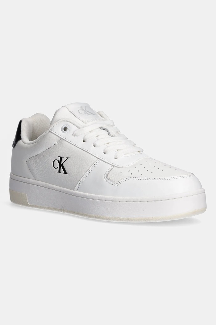 Calvin Klein Jeans sneakersy BASKET CUPSOLE LOW MG syntetyczny biały YW0YW01765