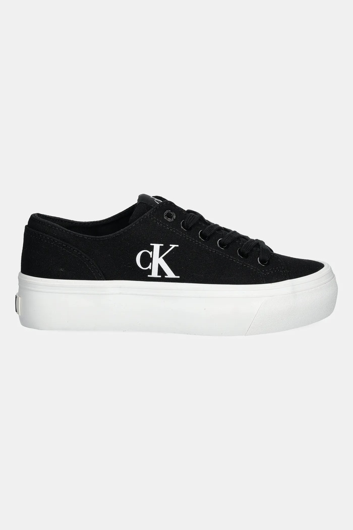 Calvin Klein Jeans VULC FLATFORM LOW CV MG tenisówki damskie YW0YW01763 czarny SS26