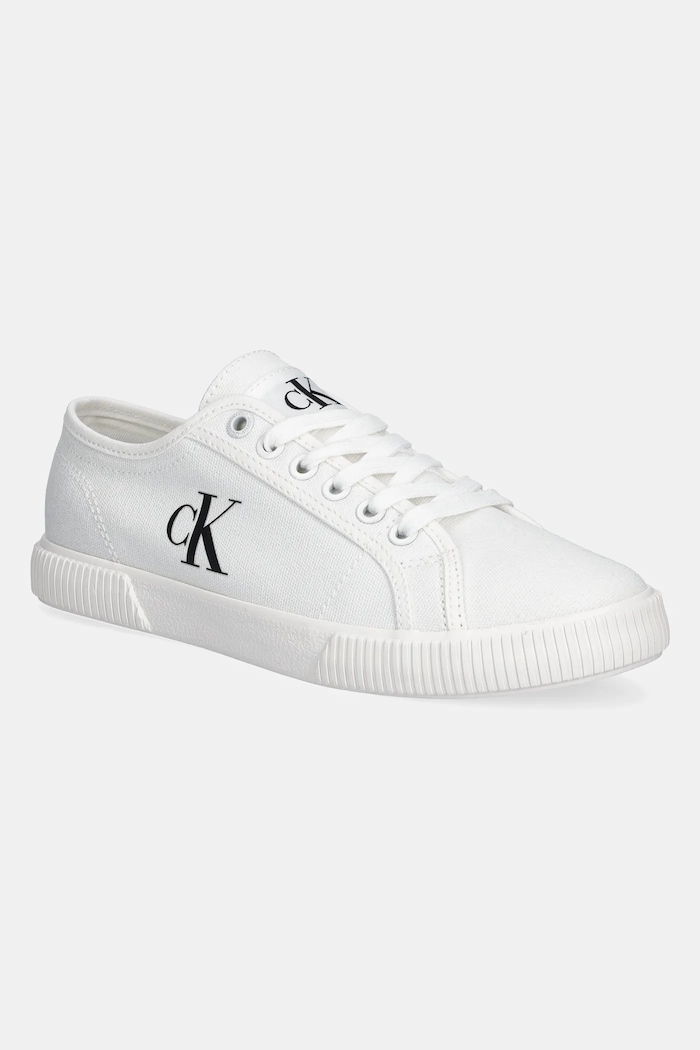 Calvin Klein Jeans tenisi ESS VULC LOW CV MG WN textil alb YW0YW01762