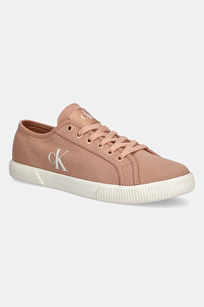 Πάνινα παπούτσια Calvin Klein Jeans ESS VULC LOW CV MG WN συνθετικό πορτοκαλί YW0YW01762
