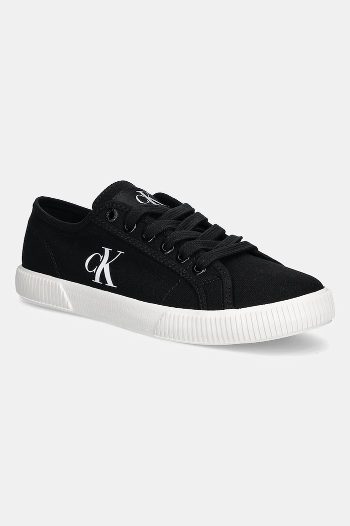 Tenisice Calvin Klein Jeans ESS VULC LOW CV MG WN sintetički crna YW0YW01762