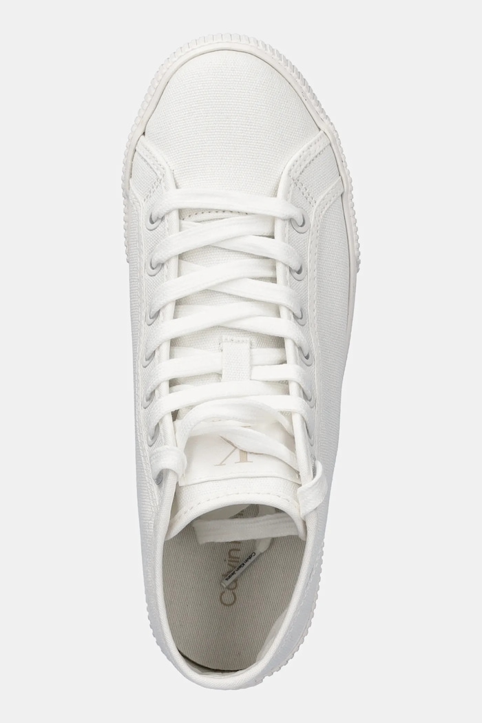 Kecky Calvin Klein Jeans ESS VULC MID CV MG WN bílá YW0YW01761