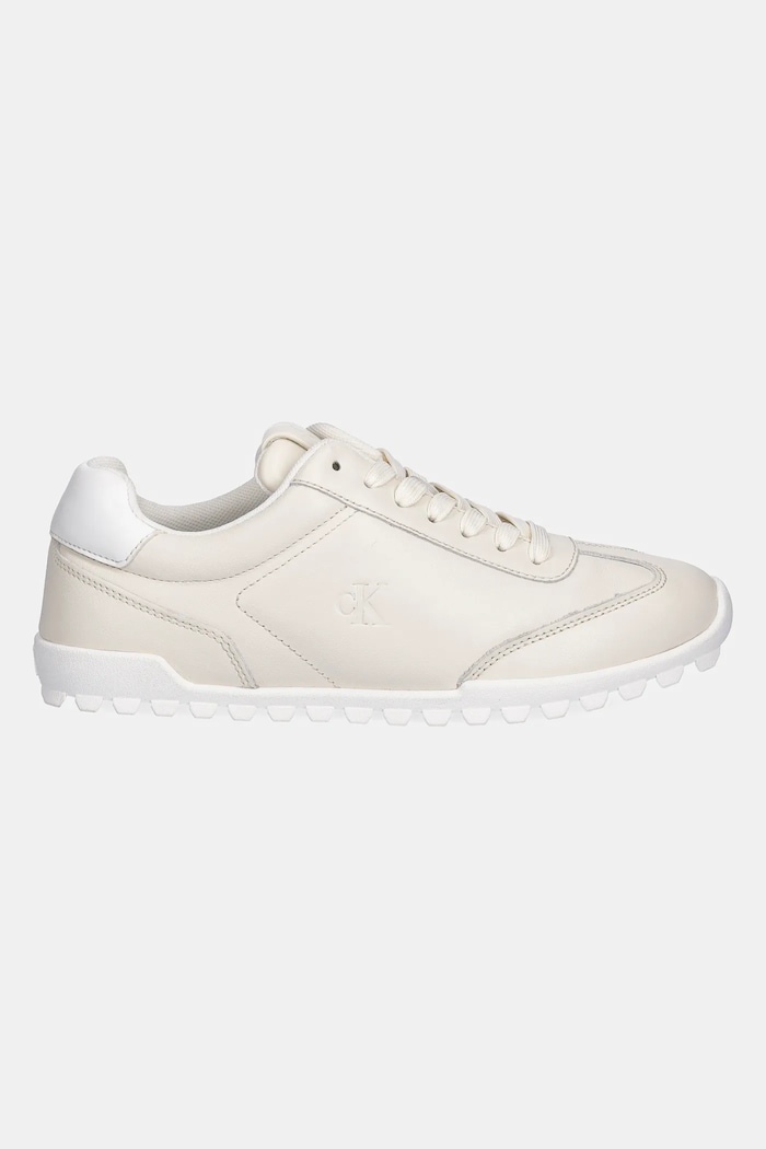 Kožené tenisky Calvin Klein Jeans LOW PROFILE RUNNER YW0YW01751 béžová SS25