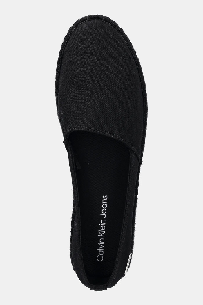 Εσπαντρίγιες Calvin Klein Jeans FLATFORM ESPADRILLE MG/HDW μαύρο YW0YW01737