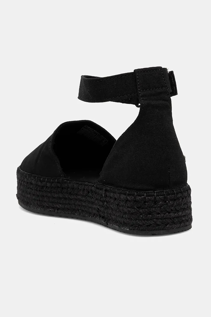 Încălțăminte Calvin Klein Jeans espadrile FLATFORM ESPADRILLE SLING MG YW0YW01735 negru