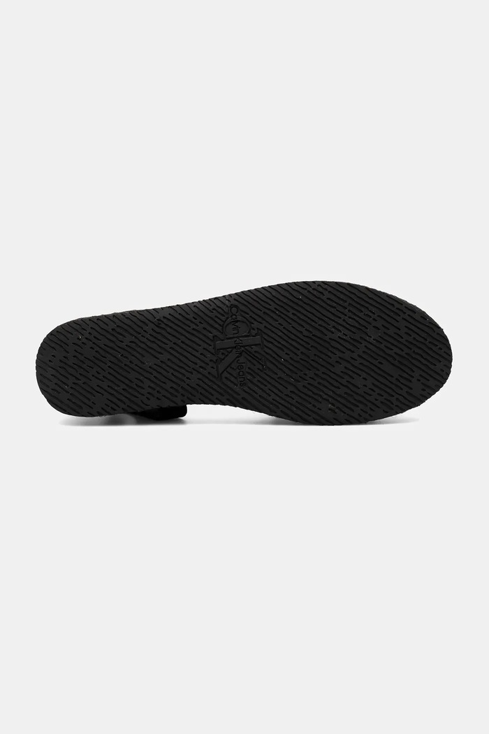 Calvin Klein Jeans espadrile FLATFORM ESPADRILLE SLING MG negru YW0YW01735
