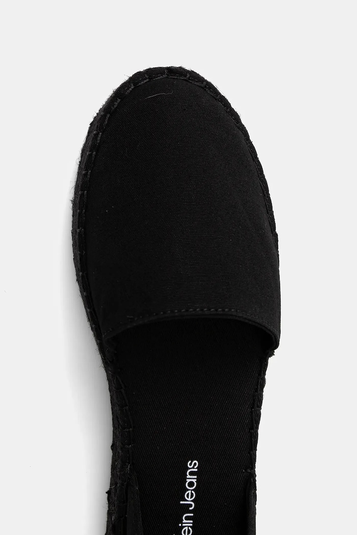 Calvin Klein Jeans espadrile FLATFORM ESPADRILLE SLING MG YW0YW01735 negru