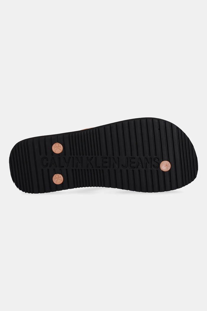 Calvin Klein Jeans flip-flop BEACH SANDAL MONOLOGO TPU YW0YW01719 narancssárga