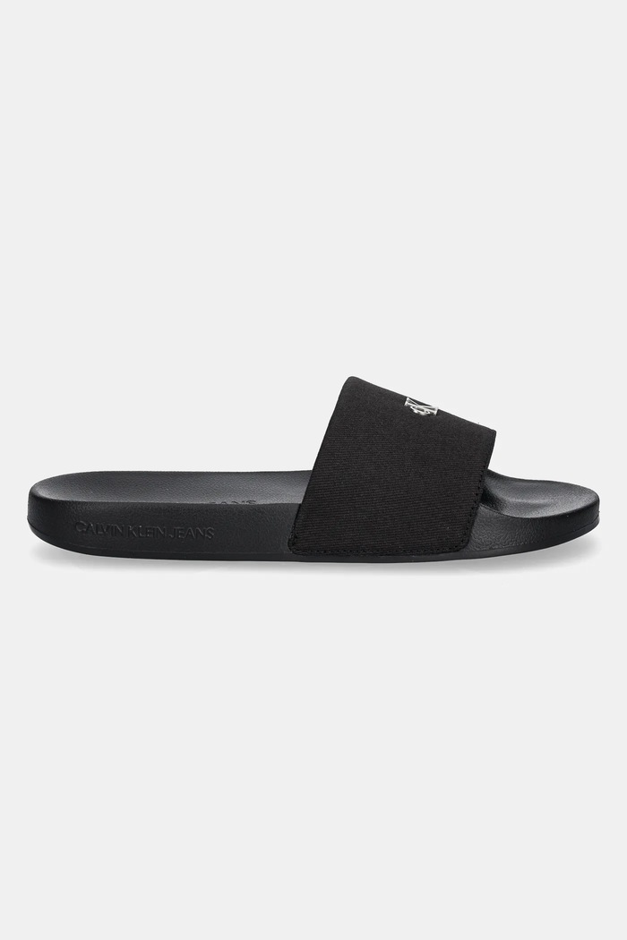 Calvin Klein Jeans klapki SLIDE MONOGRAM HARDWARE YW0YW01713 czarny SS25