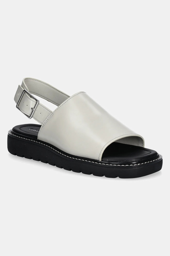 Σανδάλια Calvin Klein Jeans SQ MOLDED SANDAL SLING MG LTH συνθετικό μπεζ YW0YW01711