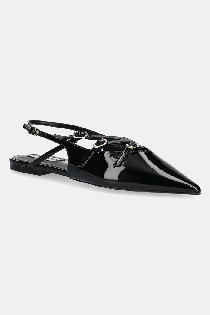 Μπαλαρίνες Steve Madden Cianna απομίμηση λείου δέρματος μαύρο SM11003709.018