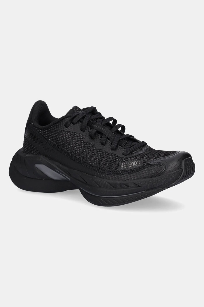 Sneakers MM6 Maison Margiela x Salomon SPECTUR 2 απομίμηση λείου δέρματος μαύρο S59WS0239.P8162
