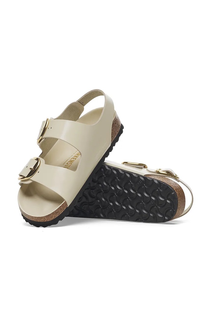 Birkenstock bőr szandál Milano Big Buckle 1025395