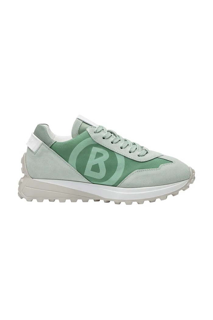 Sneakers boty Bogner CHARLOTTE 5 semišová kůže zelená 22521975