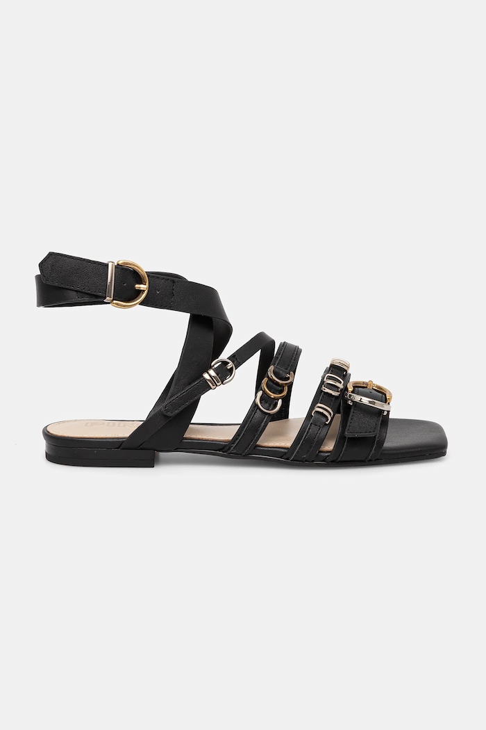 Pinko sandale de piele Marli SD0317.P001.Z99 negru SS25